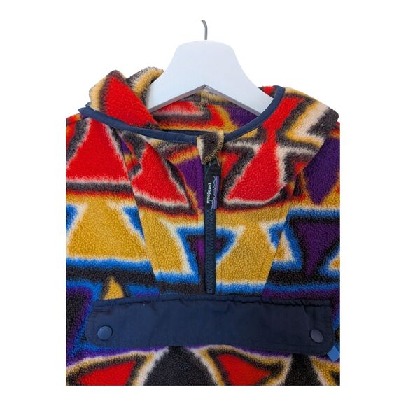 Patagonia Synchilla Cagoule Catalan Coral Kids Fleece Vision Quest Unisex S 7/8 - Picture 3 of 9